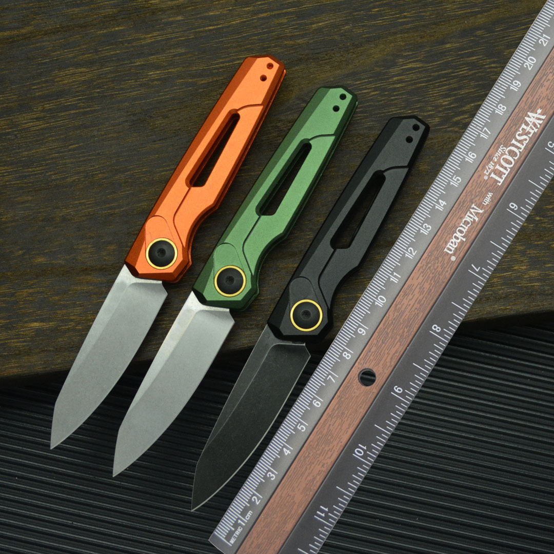 7550 Folding Knife High-Hardness 9Cr18Mov Blade T6 Aviation Aluminum Handle Practical Outdoor Camping Self-Defense EDC Tool