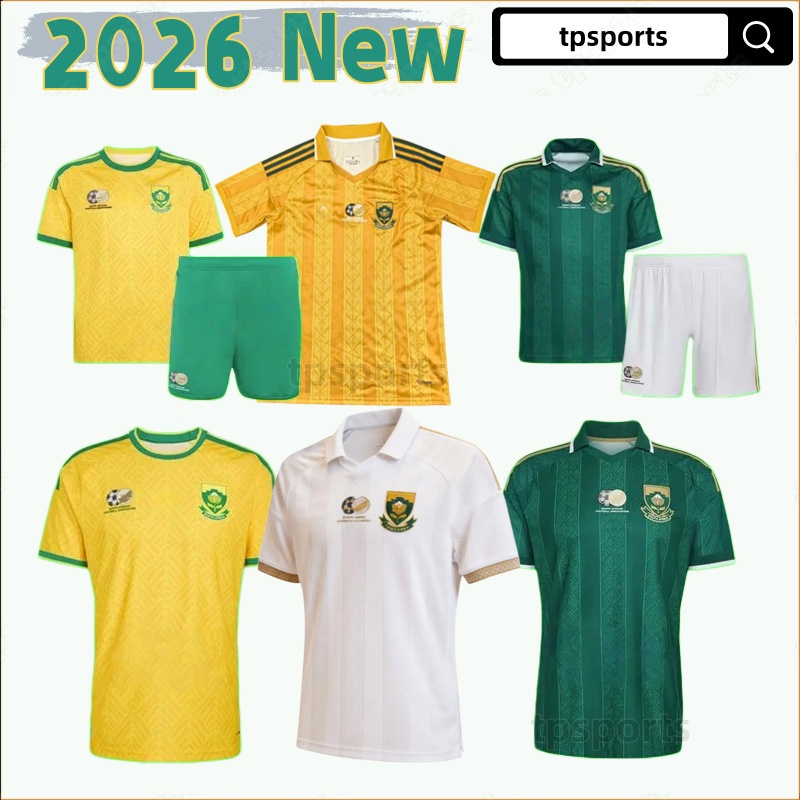 South Africa 26 27 World Cup Home Away Kit FOSTER Soccer Jersey APPOLLIS MOFOKENG MAKGOPA HLONGWANE MBATHA MBOKAZI MODIBA SIBISI Football shirt men kids set Bafana