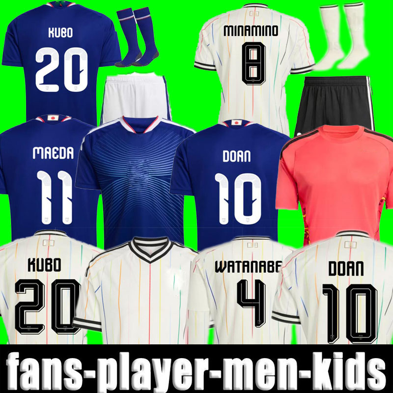 XXXL 4XL 2026 2027 Japan Soccer Jerseys 26 27 Cartoon ISAGI ATOM TSUBASA MINAMINO ASANO DOAN KUBO ITO adult Men kids kit set Japanese home away Football Shirt uniform