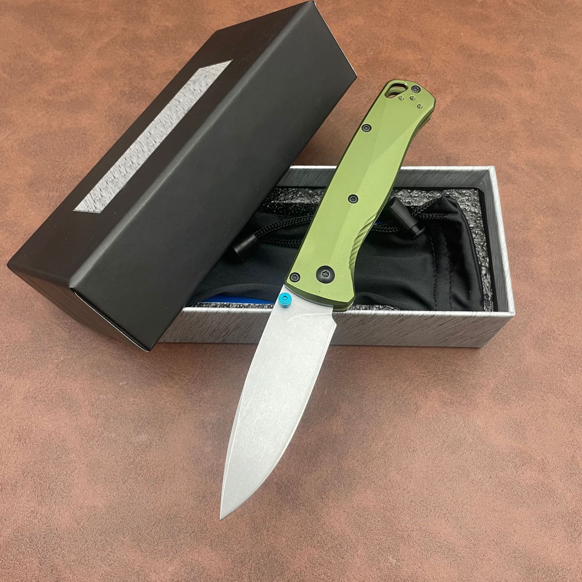 BM535-07 Aluminum alloy handle M390 blade BUGOUT Folding knife Outdoor Camping Hunting Pocket EDC Tool Knife