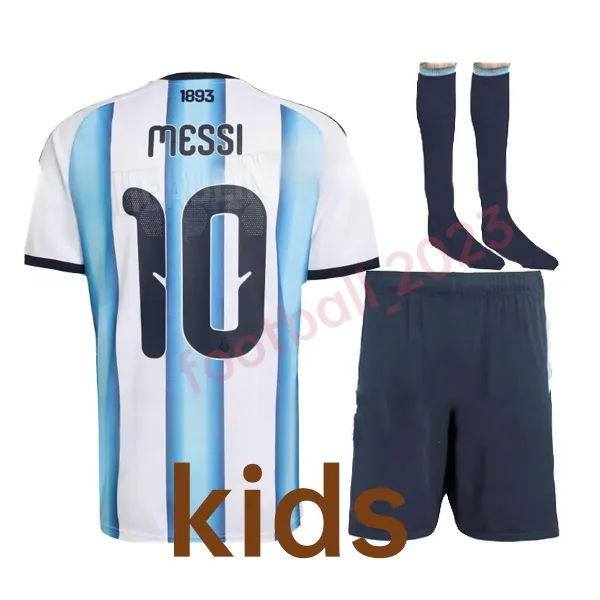 26-27 World Cup Miami football jersey Messi No10 childrens set Argentina national team training uniform