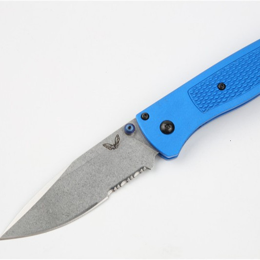 535 Outdoor Folding Knife, Half-Serrated S30V Stone Washed, Sharp and Portable for Wilderness Survival, Camping, EDC Pocket Knife