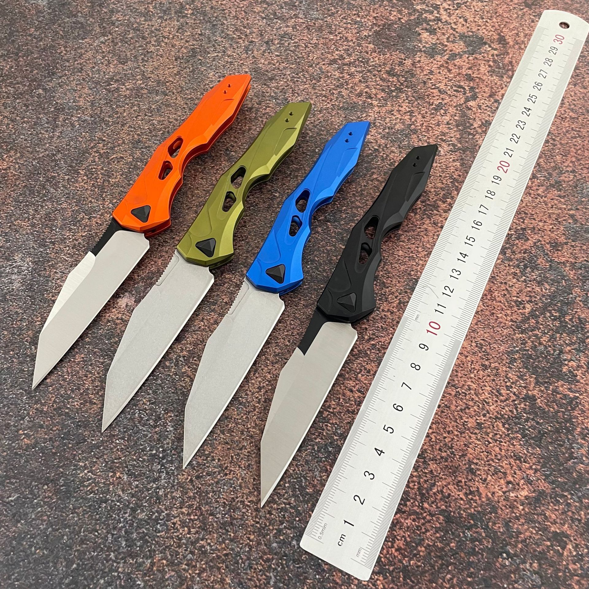 7650 High-Quality Pocket Survival Folding Knife Defensive Portable Outdoor Emergency Tool CPM154 Blade Aluminum Handle Hiking EDC Rescue Knife