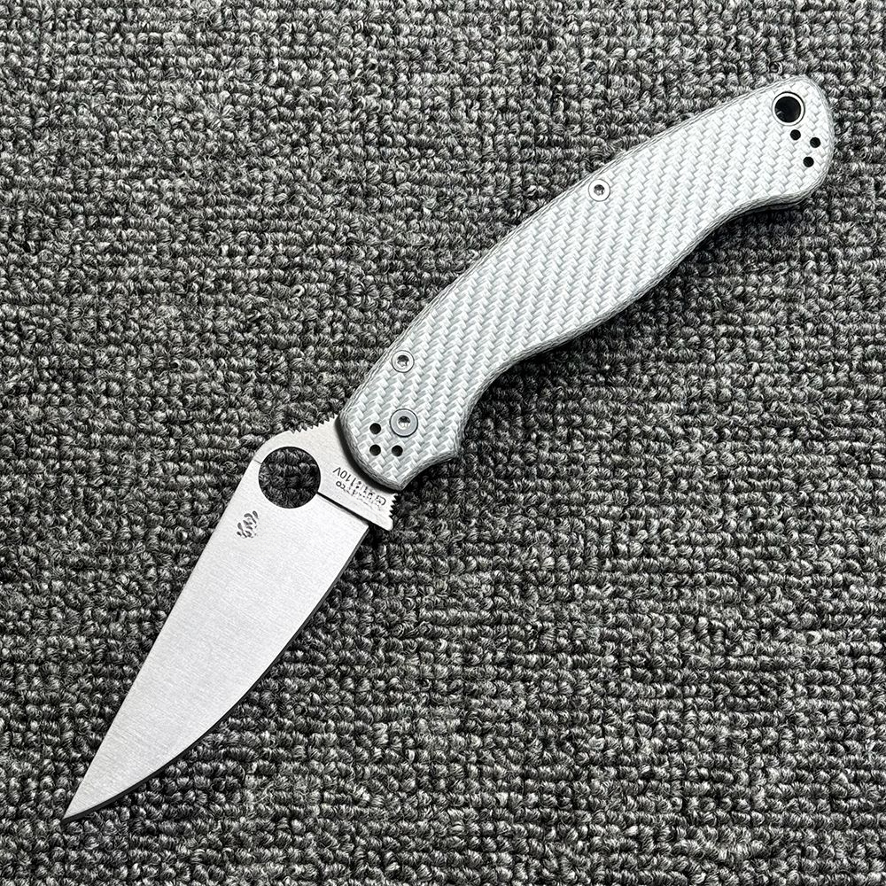 C36 Carbon Fiber Handle Folding Outdoor Camping Wilderness Survival High Hardness Pocket Tool Knife