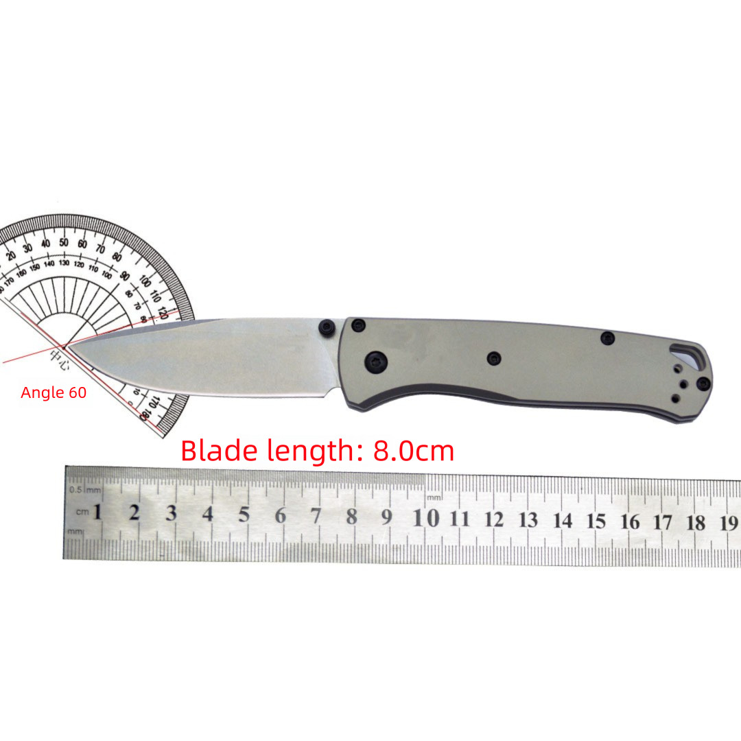 BM Mini 535-TI Damascus Titanium alloy Handles Bugout Folding Knife Outdoor camping hunting pocket EDC utility KNIVES