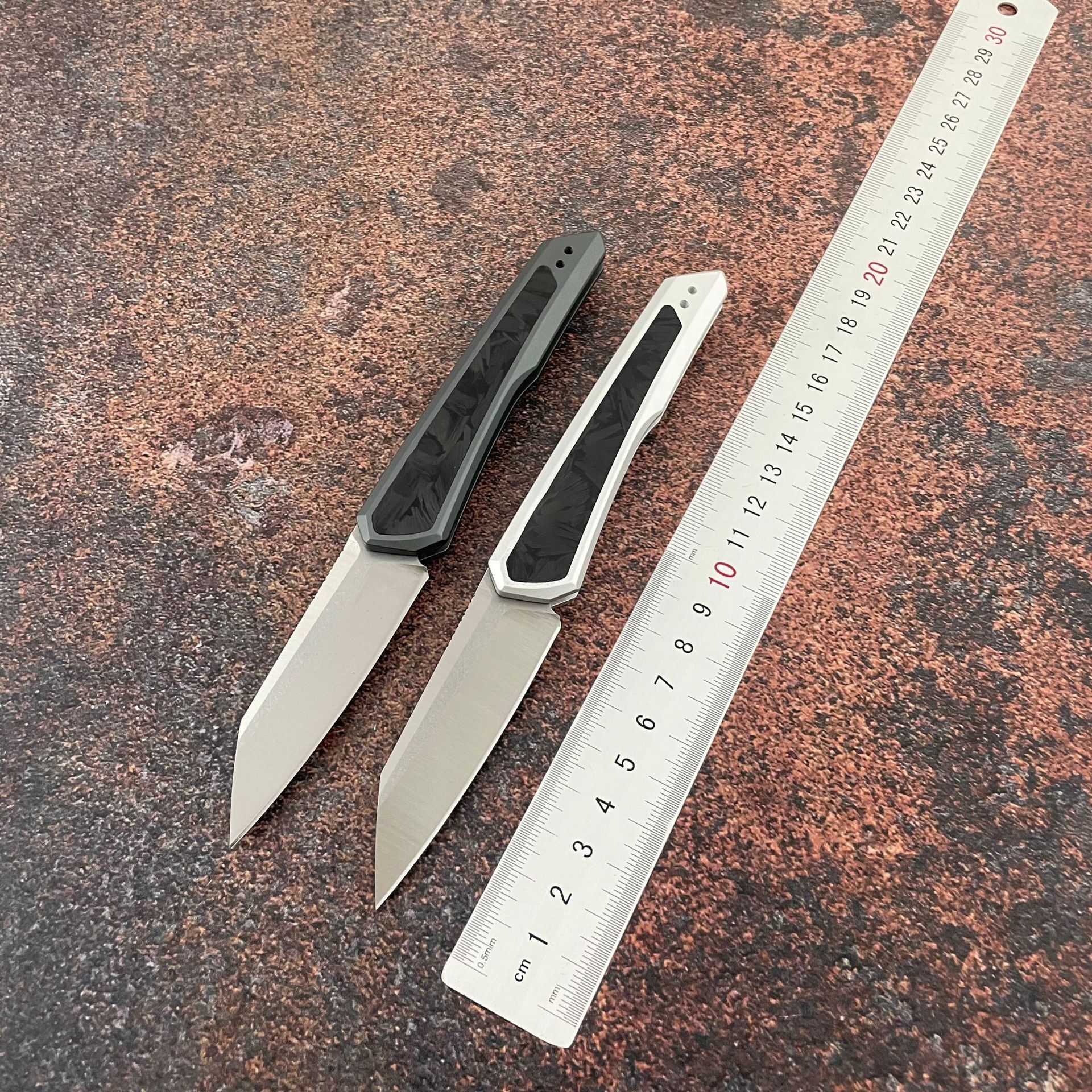 KS 7050 High-Quality Pocket Knife M390 Blade T6 Aluminum Frame Embedded with Carbon Fiber Handle Sharp for Outdoor Camping Use