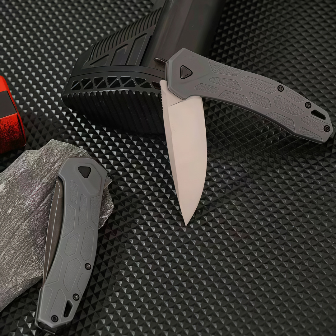 2042 Folding Pocket Knife D2 Blade Nylon Fiberglass Handle Multifunction Fruit Outdoor Camping Knife EDC Defensive Tools