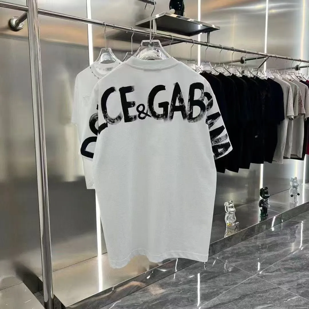 5A Summer Mens Designer T shirt Casual Man Womens Loose Round Neck Tees Embroidered and Letters Print Short Sleeves Top Sell Luxury Fashion Mens Stree