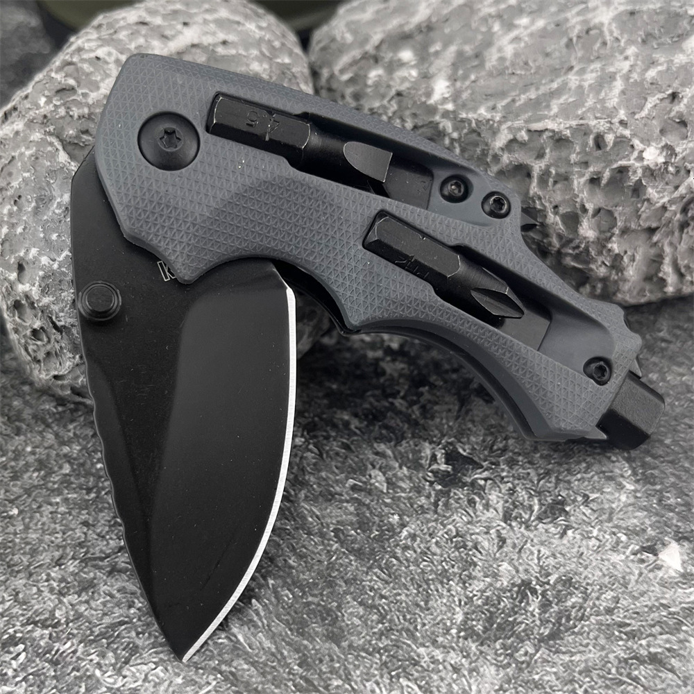 KS 8720 Multi-Functional Everyday Carry Folding Knife 8Cr13MoV Blade G10 Handle Outdoor Camping Hunting Survival Tool