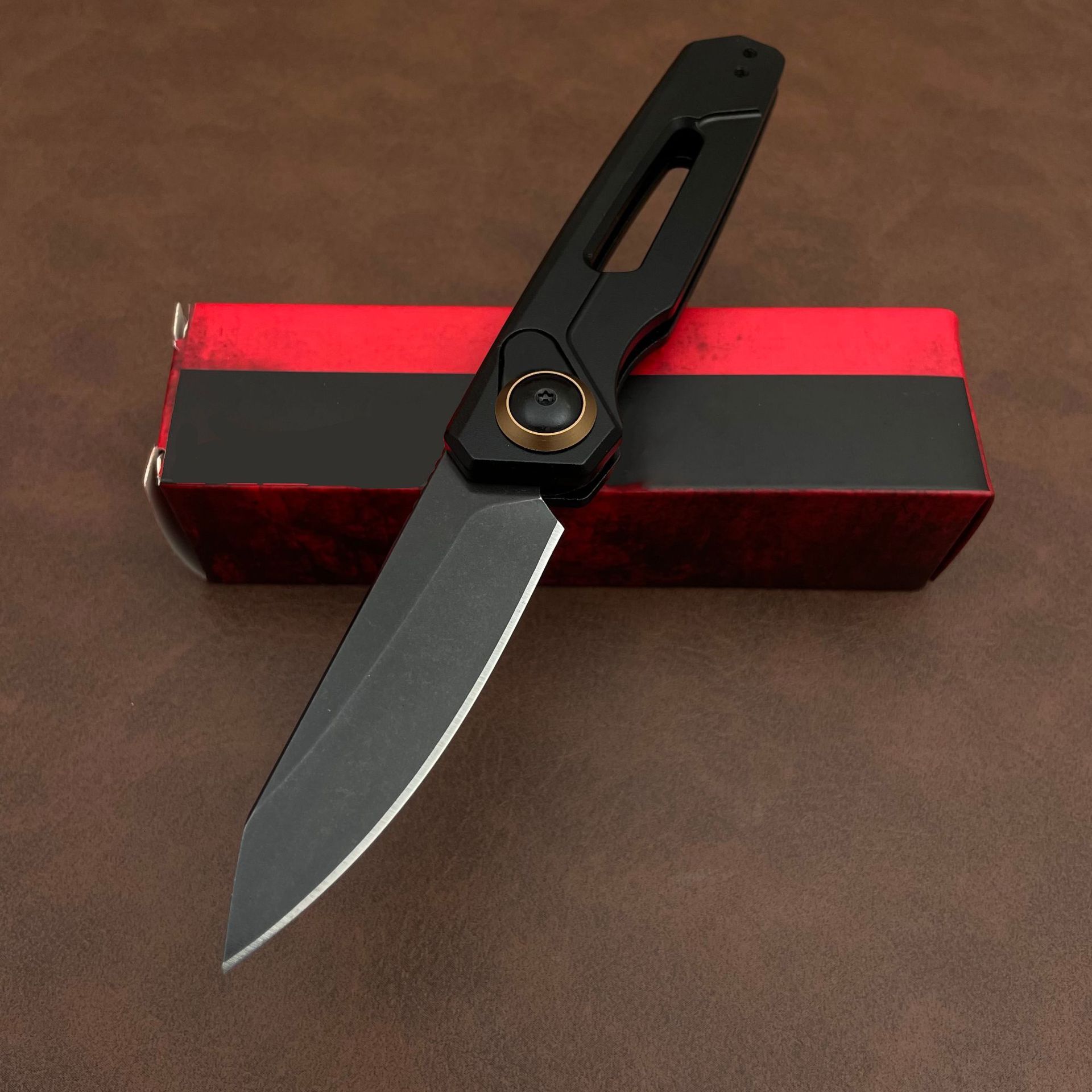 KS 7550 Launch 11 Multifunctional Carving Knife 2.75 "CPM-154 Steel Blade Outdoor Hunting Knife for Camping and Wilderness