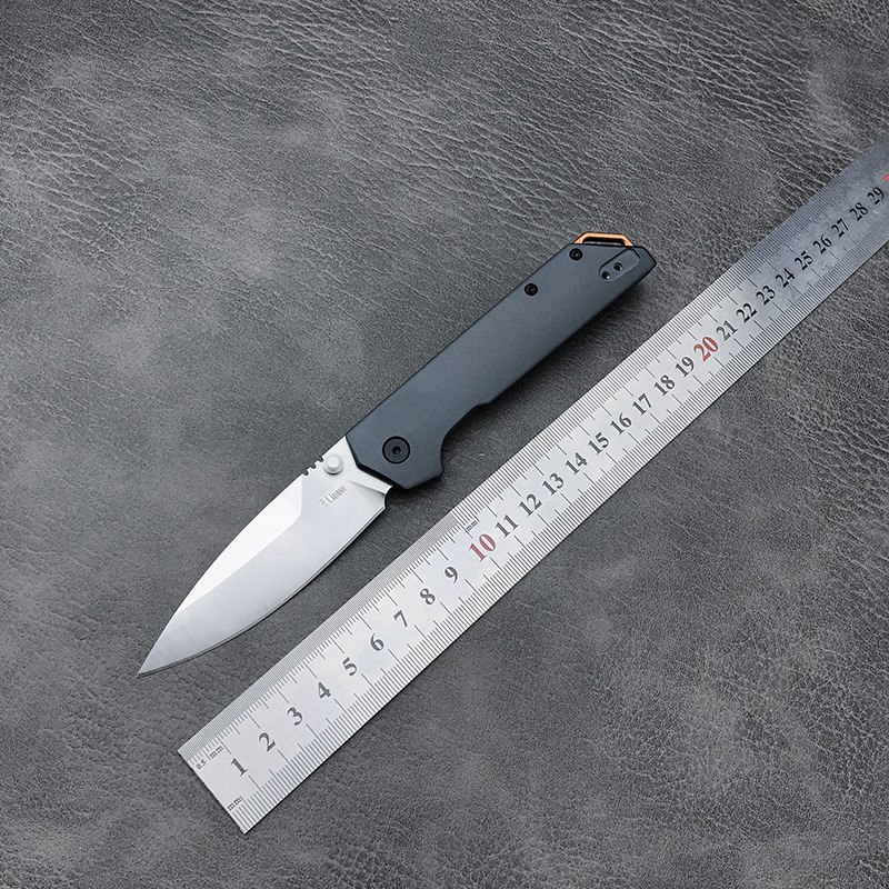 KS 2038 Aluminum Folding Knife with D2 Steel Blade A Lightweight and Durable Fishing Knife for Outdoor Emergencies