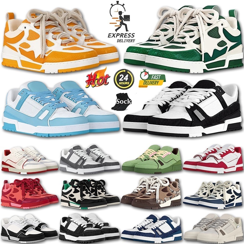 Top Skate designer sneakers men trainers sneaker casual runner shoe outdoor ly leather flower skates shoes womens fashion mens 0 top 212fhg