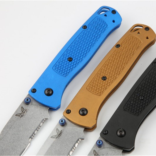 535 Outdoor Folding Knife, Half-Serrated S30V Stone Washed, Sharp and Portable for Wilderness Survival, Camping, EDC Pocket Knife