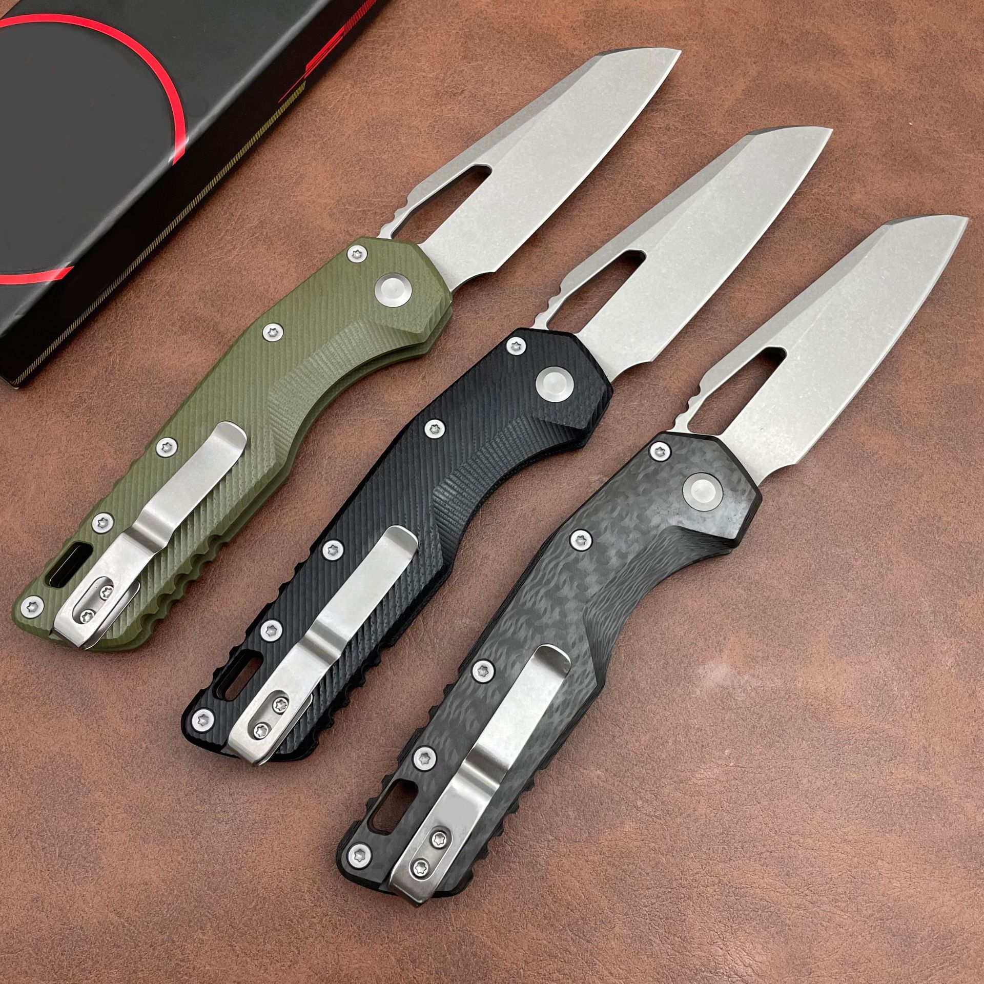 Steel Folding Knife G10 Handle Outdoor Camping Survival Hunting EDC Utility Knife