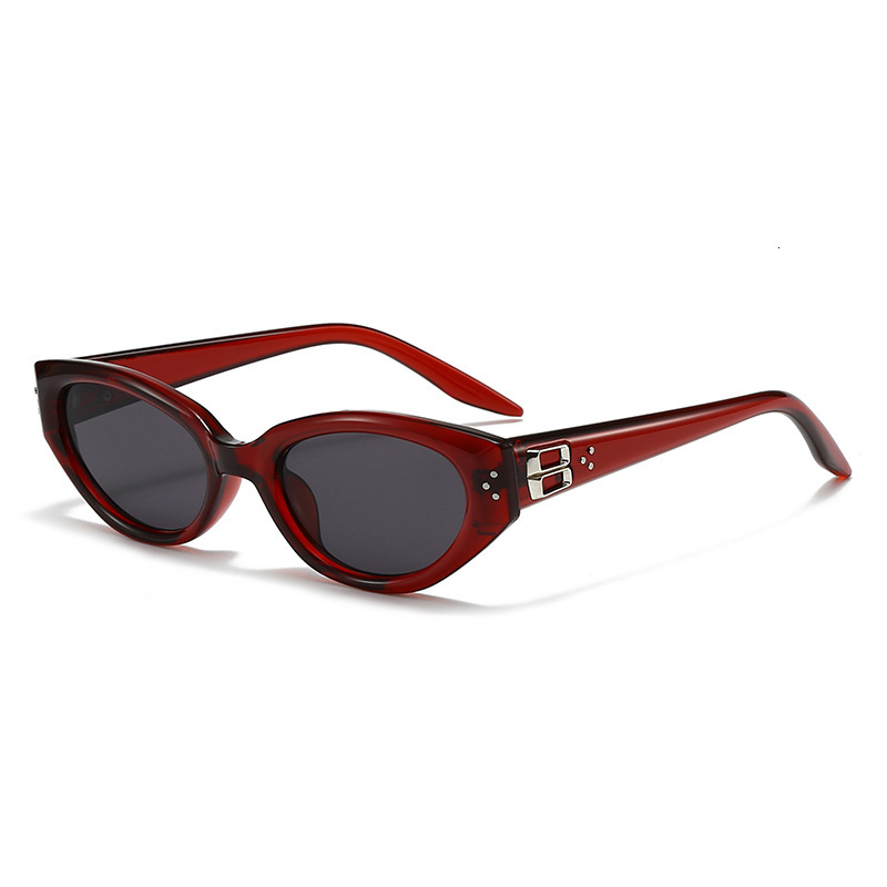 Designer Same Style GM Sunglasses Dun Cat Eye Sunglasses Trendy Avant-garde Sunscreen Sunglasses Men Travel UV Protection