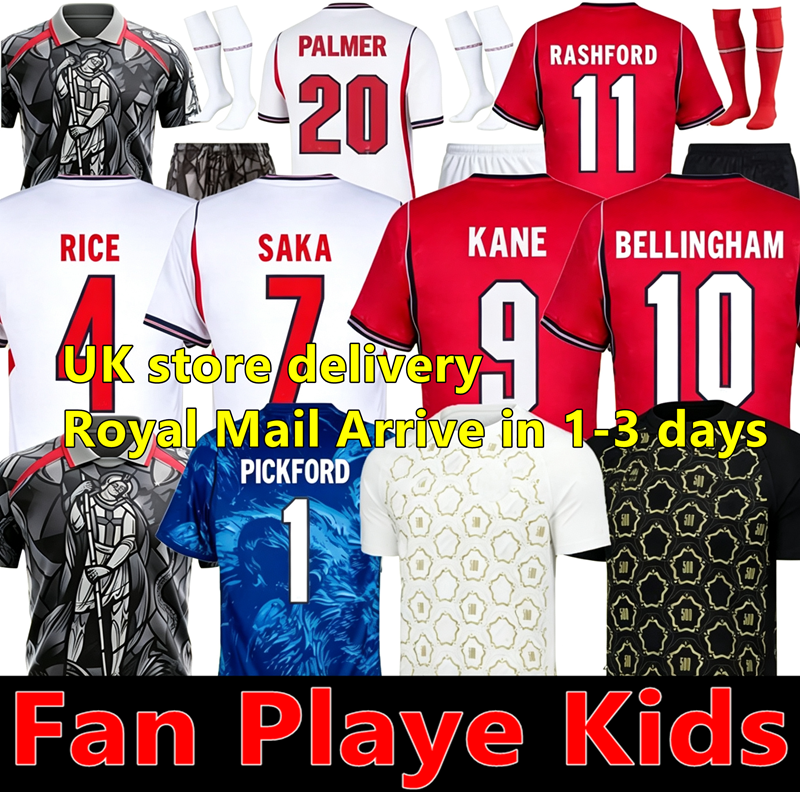 UK Stock eengland 2026 football shirt Soccer Jerseys Men and Kids kit KANE BELLINGHAM MAINOO BOWEN RICE FODEN GORDON TONEY PALMER PICKFORD Player fan