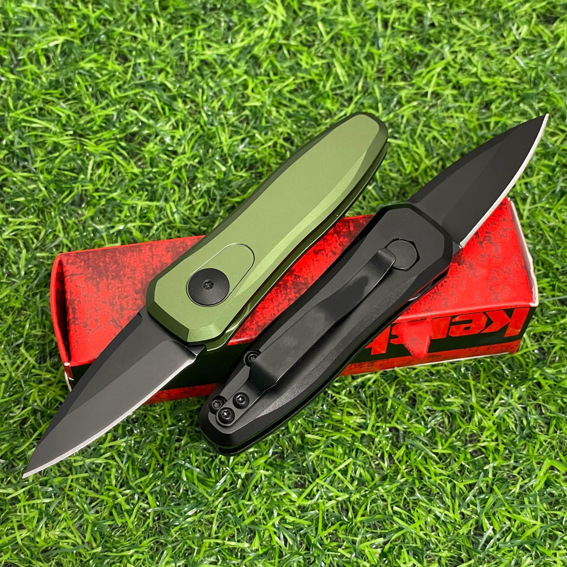 KS 7500 Mini Folding Knife CPM154 Blade Aluminum Alloy Handle Outdoor Camping Survival Tactics EDC Hunting Knife