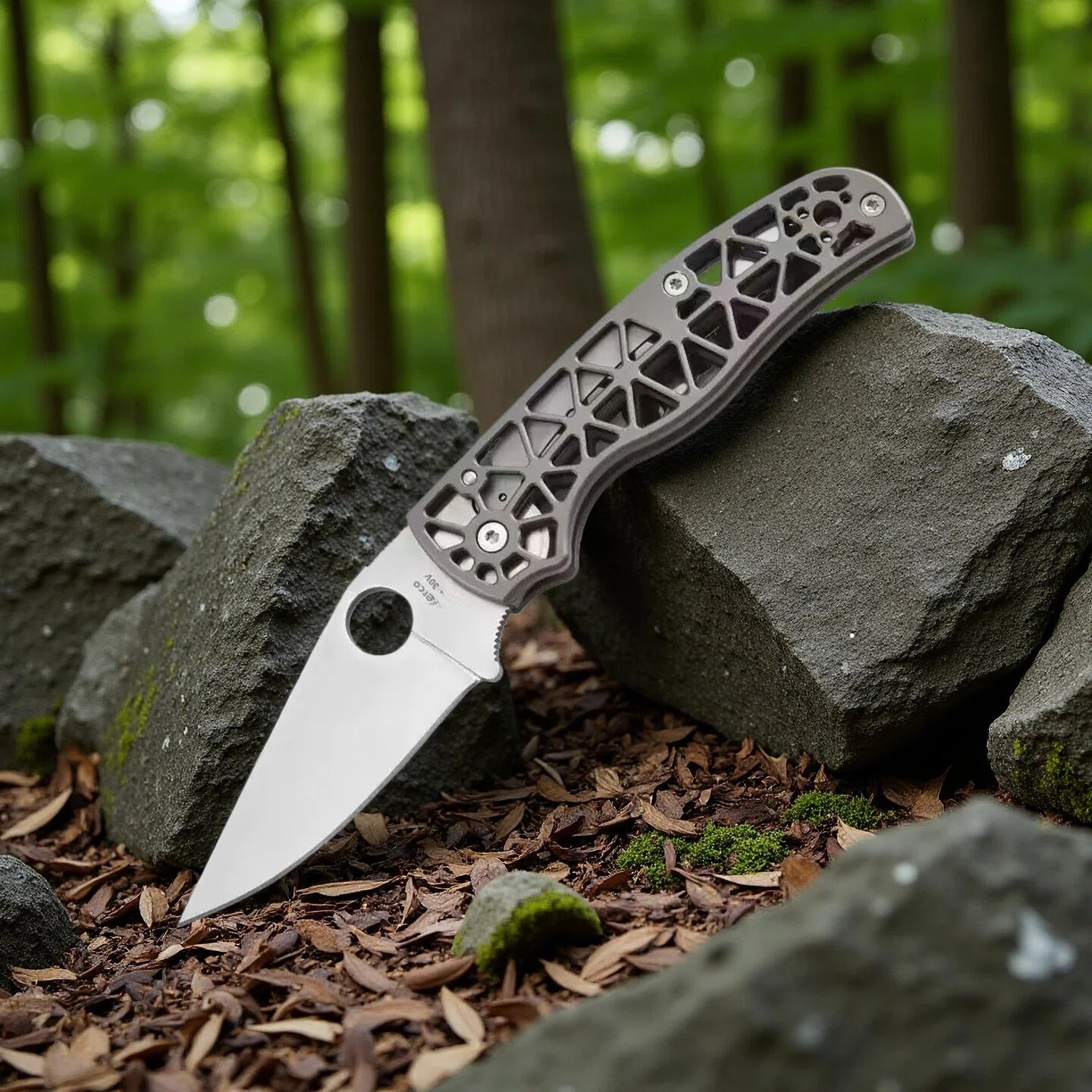 C266 Aluminum Alloy Handle Outdoor Camping Hiking Folding Pocket Mini Knife