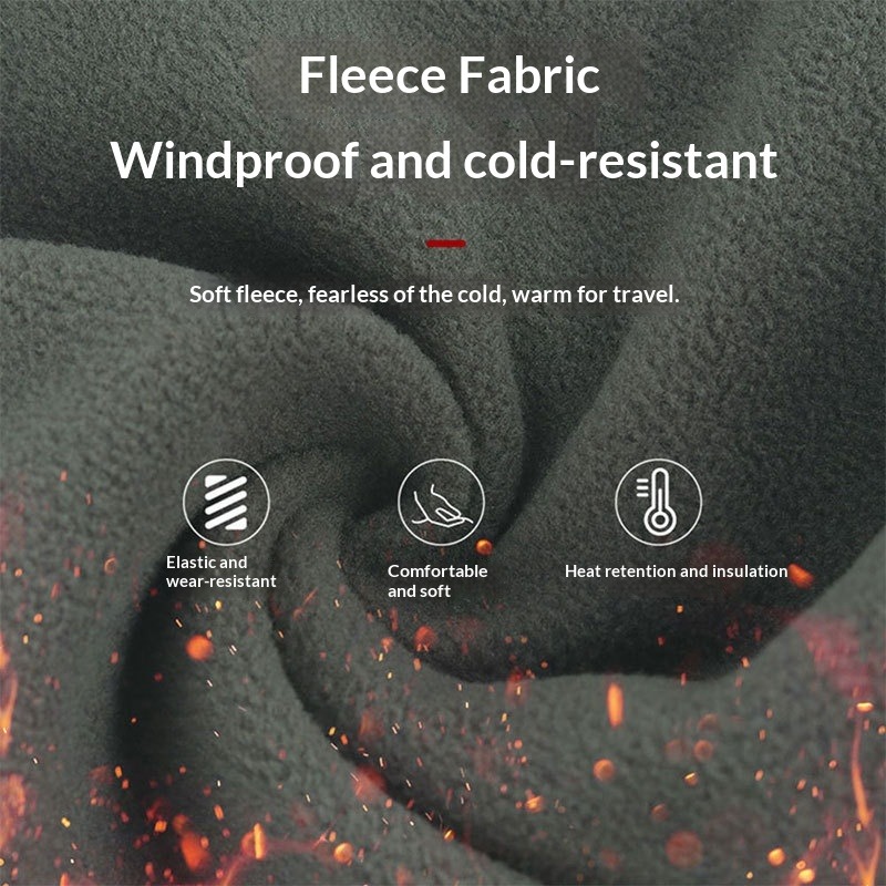 Winter Fleece Balaclava Neck Gaiter Windproof Warm Cycling Face Mask
