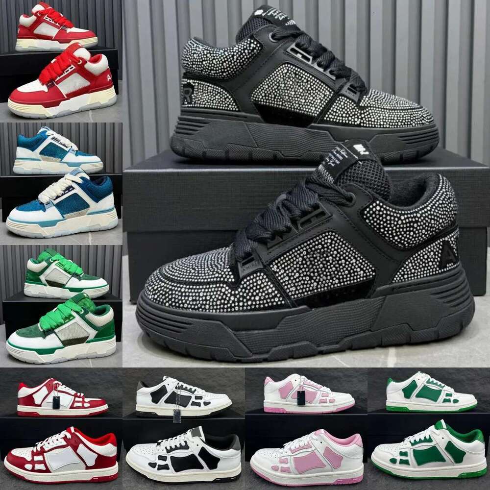2026AAAAA top-quality ma-1 designer skeltop2 best selling couple's bone men women am brand shoes leather mesh daily outfit various color