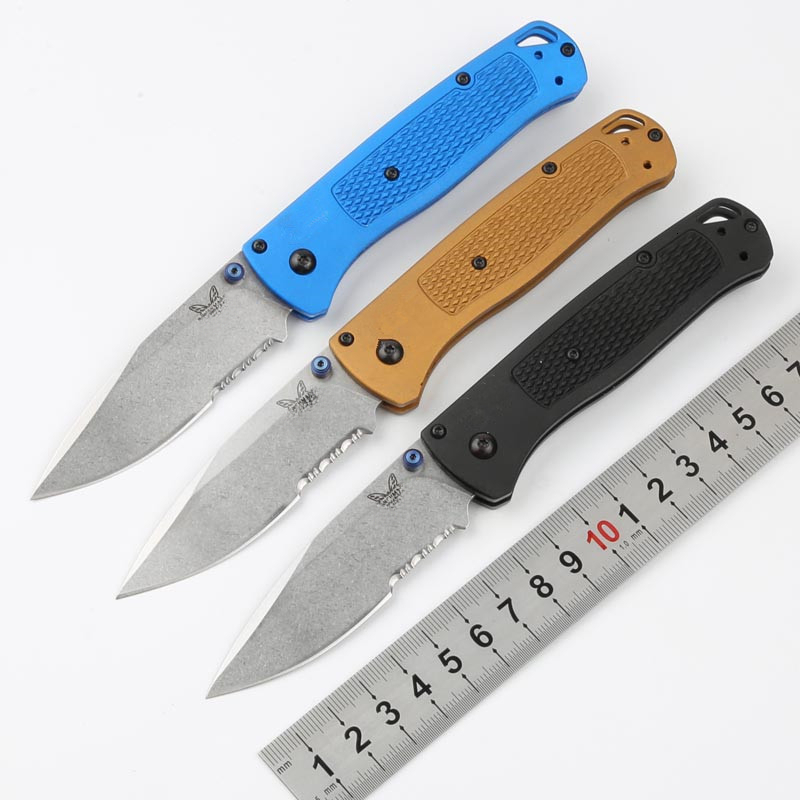 535 Outdoor Folding Knife, Half-Serrated S30V Stone Washed, Sharp and Portable for Wilderness Survival, Camping, EDC Pocket Knife