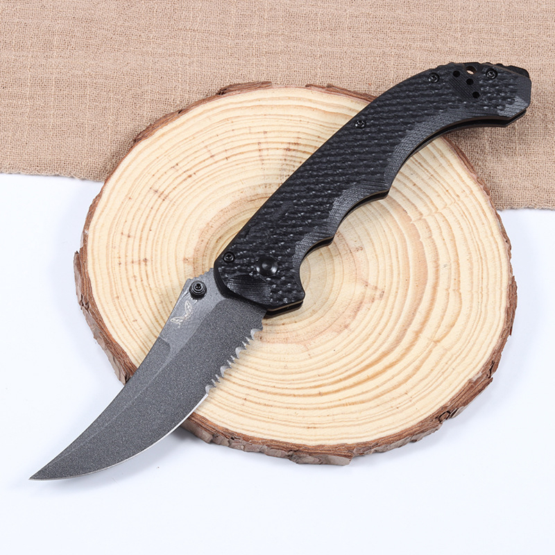 BM Mini Bedlam 865 Tactical Folding Claw Knife D2 Blade G10 Handle Portable Outdoor Utility Knife with Hunting Function