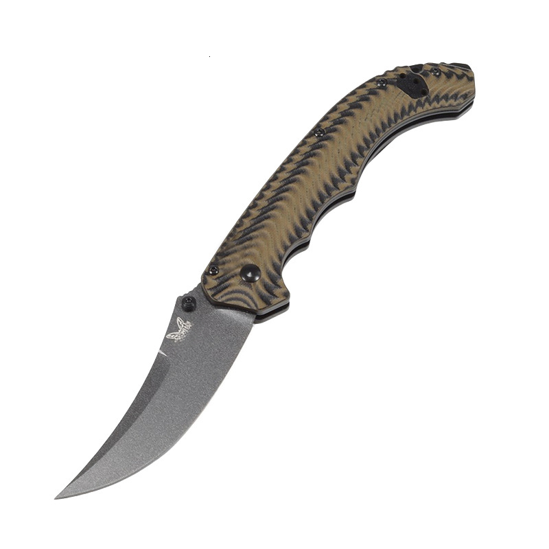 BM Mini Bedlam 865 Tactical Folding Claw Knife D2 Blade G10 Handle Portable Outdoor Utility Knife with Hunting Function