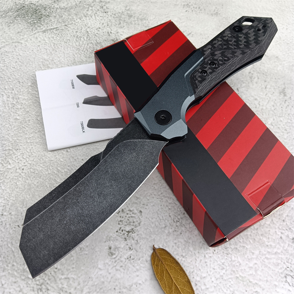 KS 7850 Outdoor Pocketknife Blackwash D2 Blade Hunting Folding Knife Combat Survival Tools Hard Cutting Tools EDC Men's Gift