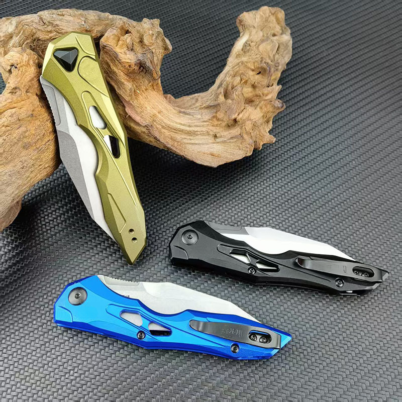 KS7650 Portable Multifunctional Pocket Folding Knife, EDC Outdoor Camping Knife with Nylon Handle, 8Cr13Mov Blade