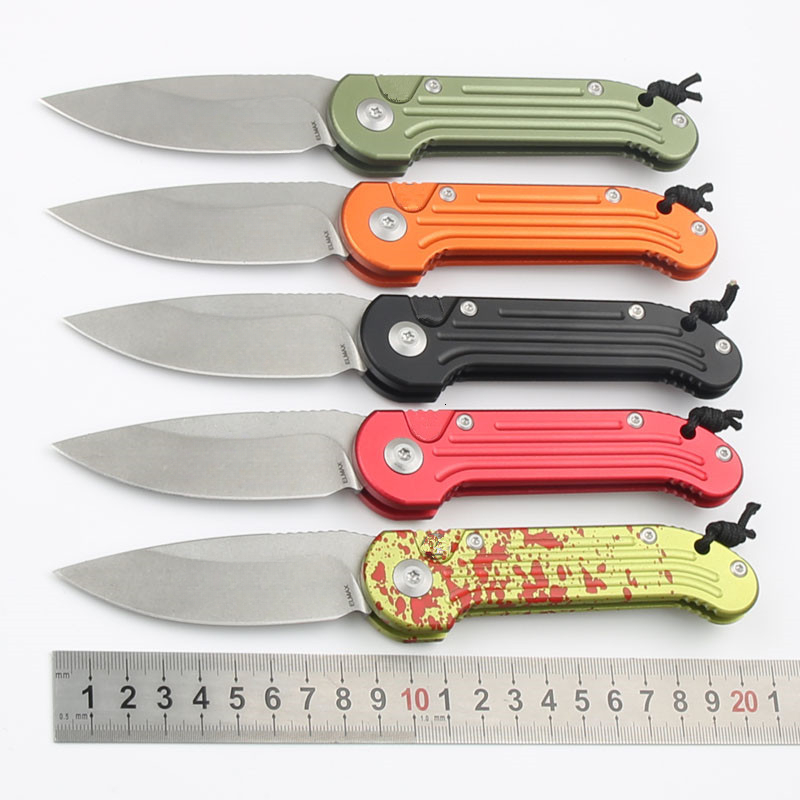 D2 Point Blade, Aluminum Handle, EDC Gear for Camping, Outdoor Activities and Daily Carry