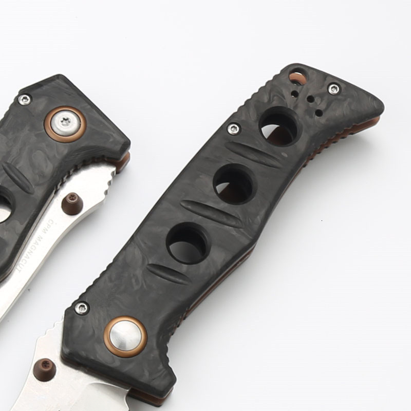Folding knife portable BM273-03 carbon fiber handle outdoor folding knife high hardness sharp camping folding knife