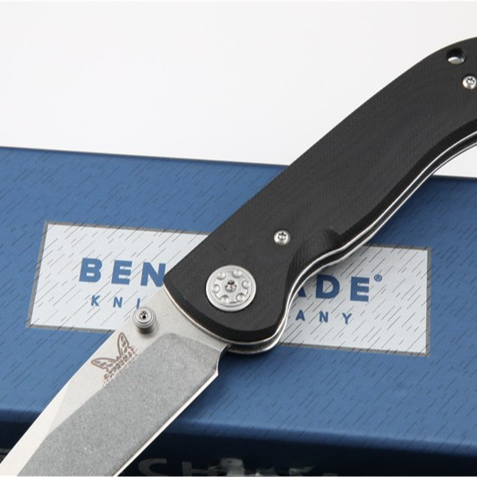 High quality BM698 Camping Tactical Folding Knife G10 Wilderness Survival High-Hardness Sharp Pocket Self-Defense Knife