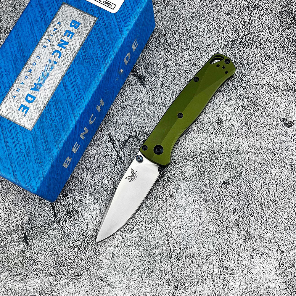BM 533 D2 Blade Aluminum Shank Pocket Folding Knife EDC Outdoor Camping Tool Self Defense Hunting Tactical Knife