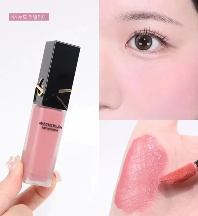 Brand Blush Liquid Blush 15ml Waterproof Blendable Cream Blush 6 Colors High Pigment Nural Finish Long-wear Cheek Rouge Face Makeup