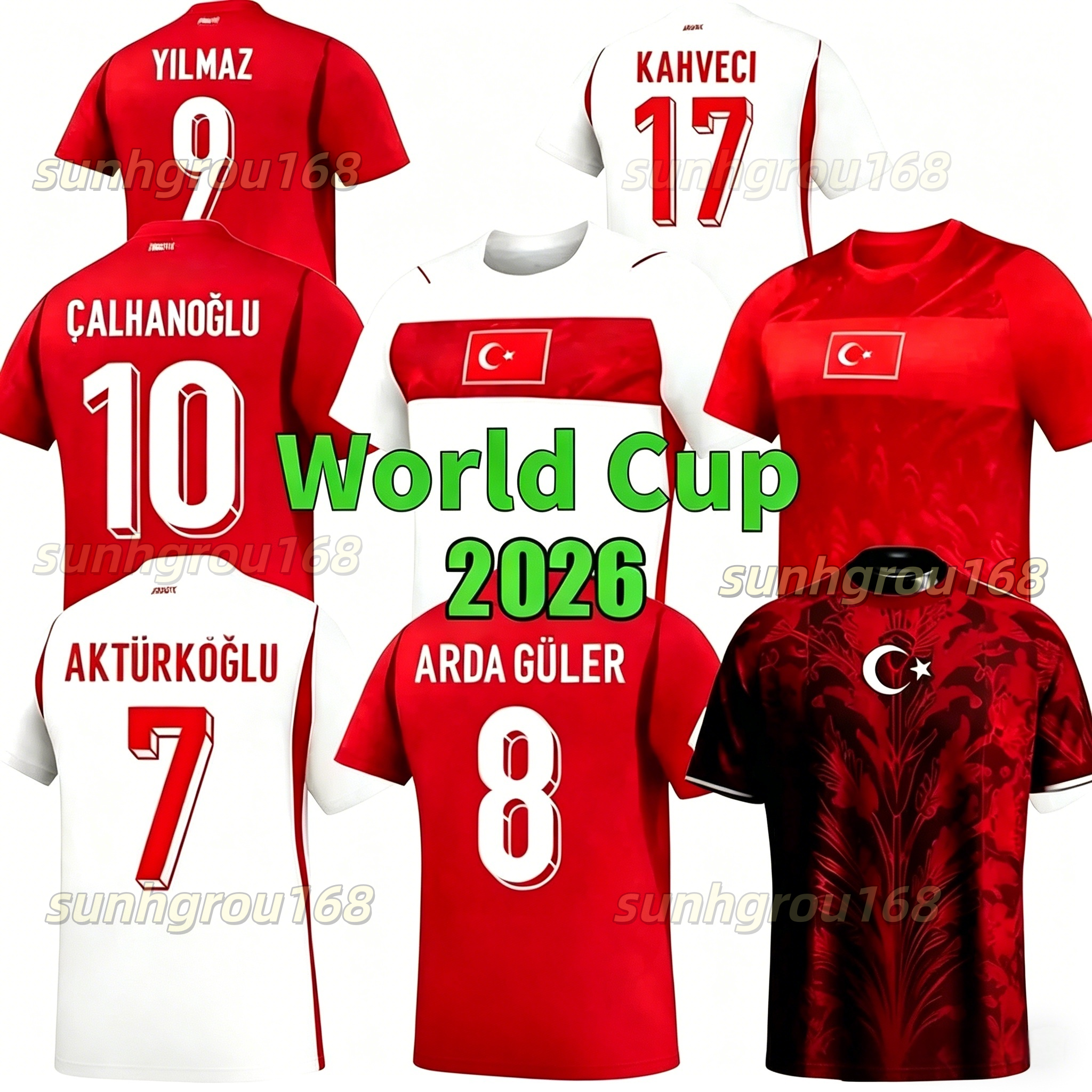 Turkey Jersey 2026 World Cup Turkey Soccer Jersey ARDA GULER DEMIRAL KOKCU 26 27 CALHANOGLU YILDIZ Turkish National Team Football Shirts Men