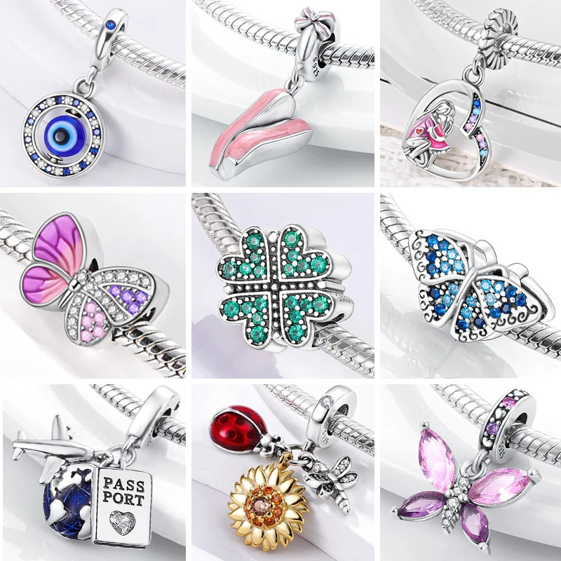 Charms 2025 s Original 925 Sterling Silver Charms Beads for Original Pendants Bracelets Charms Dangle DIY Jewelry Gift 260423