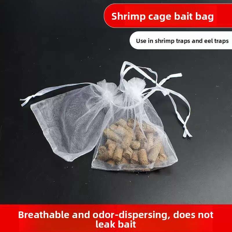Bait Mesh Bag Breathable Worm Bait Pouch Fine Net Fishing Lure Bag Portable Bait Holder for Shrimp Trap Cage Outdoor Fishing