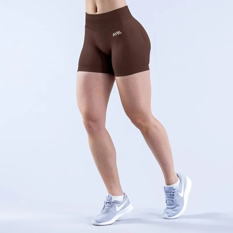 2026 AYBL Fashion Shorts Low Waist Seamless Yoga Shorts Scrunch Bum Gym Shorts Women Workout Biker Stretch Fitness Shorts 260427