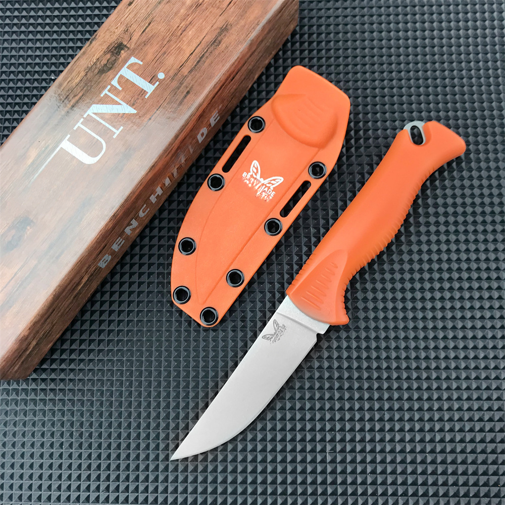 BM 15505 Outdoor Fixed Blade D2 Steel Blade Nylon Fiber Handle Ideal for Camping Exploration and Hunting Specialized EDC Knives