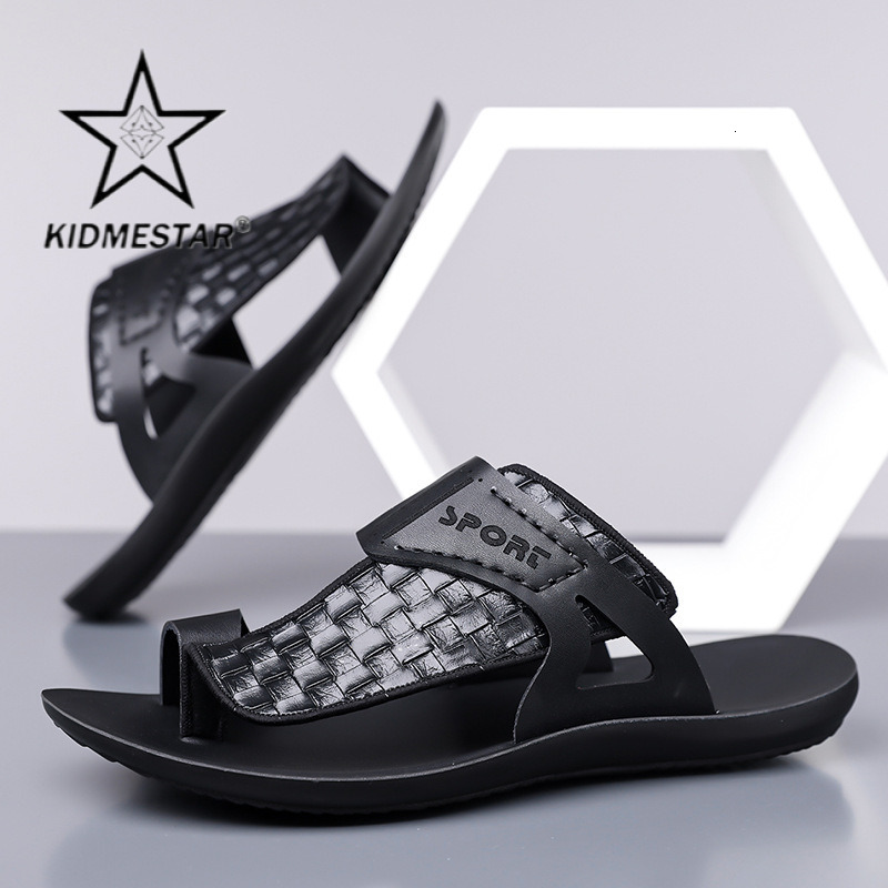 226 Summer New Luxury Men's Outdoor Leisure Beach Sandals Anti-slip Odor-resistant Durable Soft Soles Breathable Cool Floor Slippers