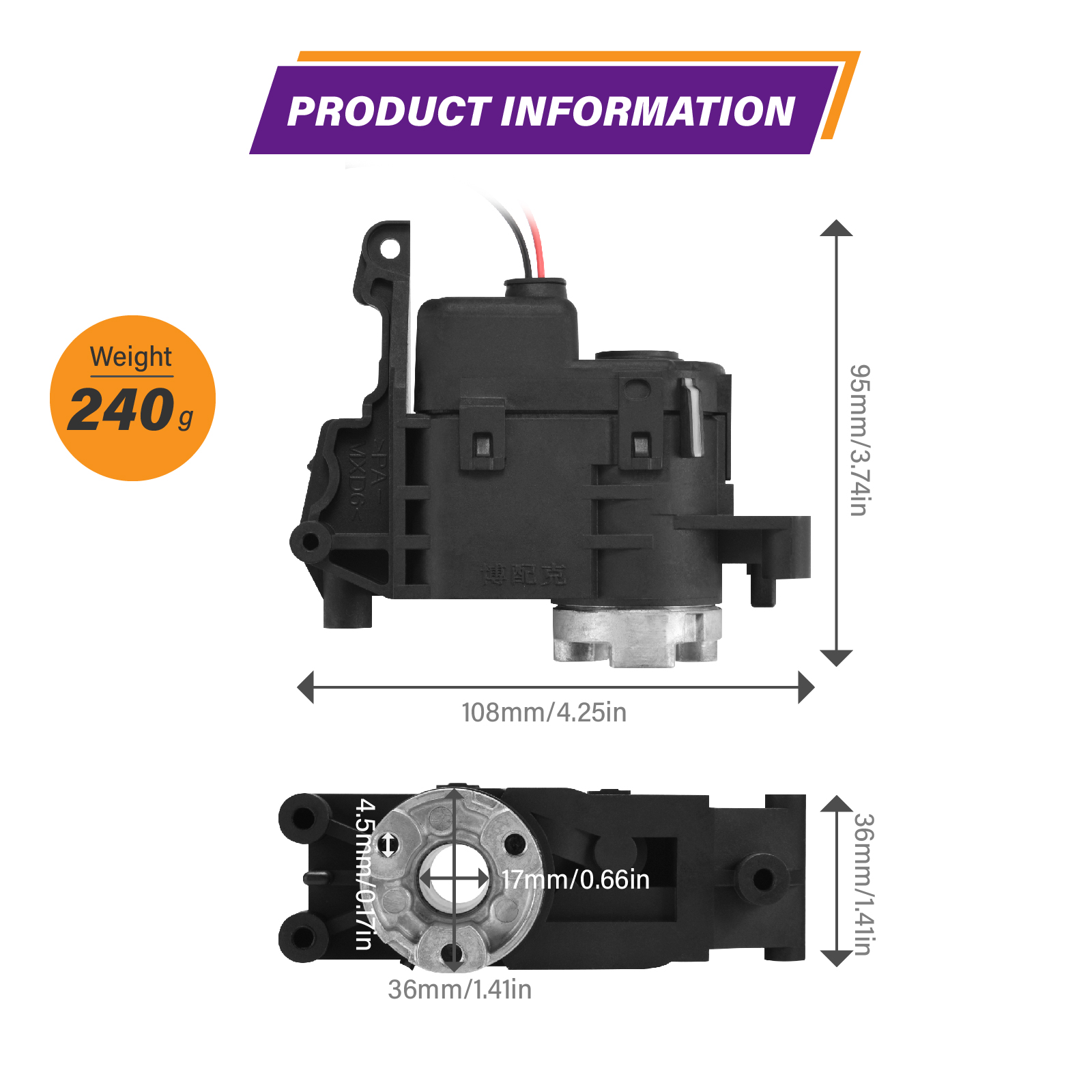 Bupek Power Door Mirror Folding Motor Assembly Compatible with Subaru Impreza WRX STI For 2008-2012 Subaru Forester Side Mirror Motor