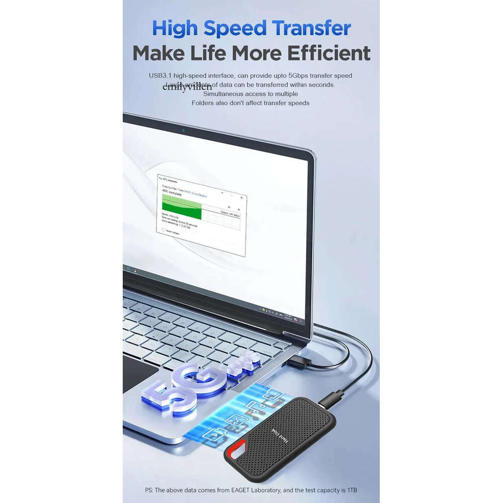 2024 High-speed 1TB USB3.1 Portable Drive SSD 2TB Original Hard External Solid State Disk for Laptop/PC 250319 - view 5