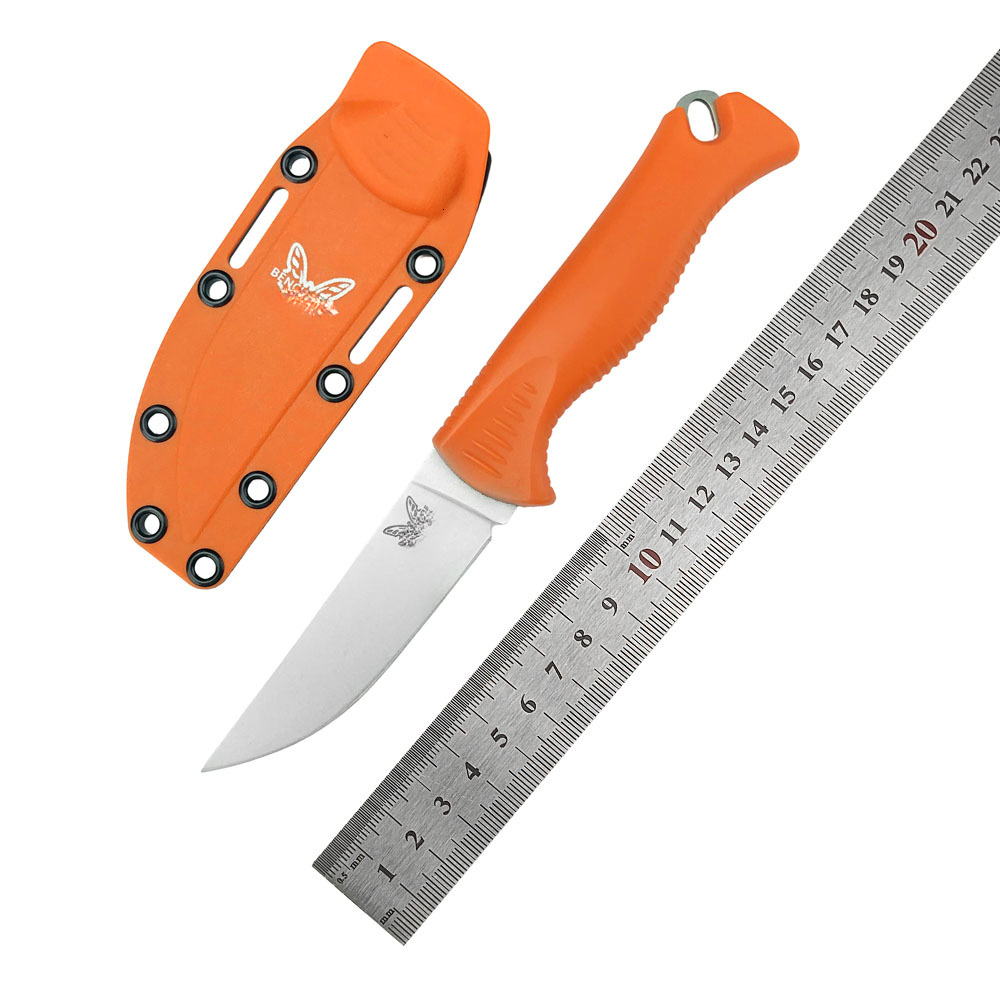 BM 15505 Outdoor Fixed Blade D2 Steel Blade Nylon Fiber Handle Ideal for Camping Exploration and Hunting Specialized EDC Knives