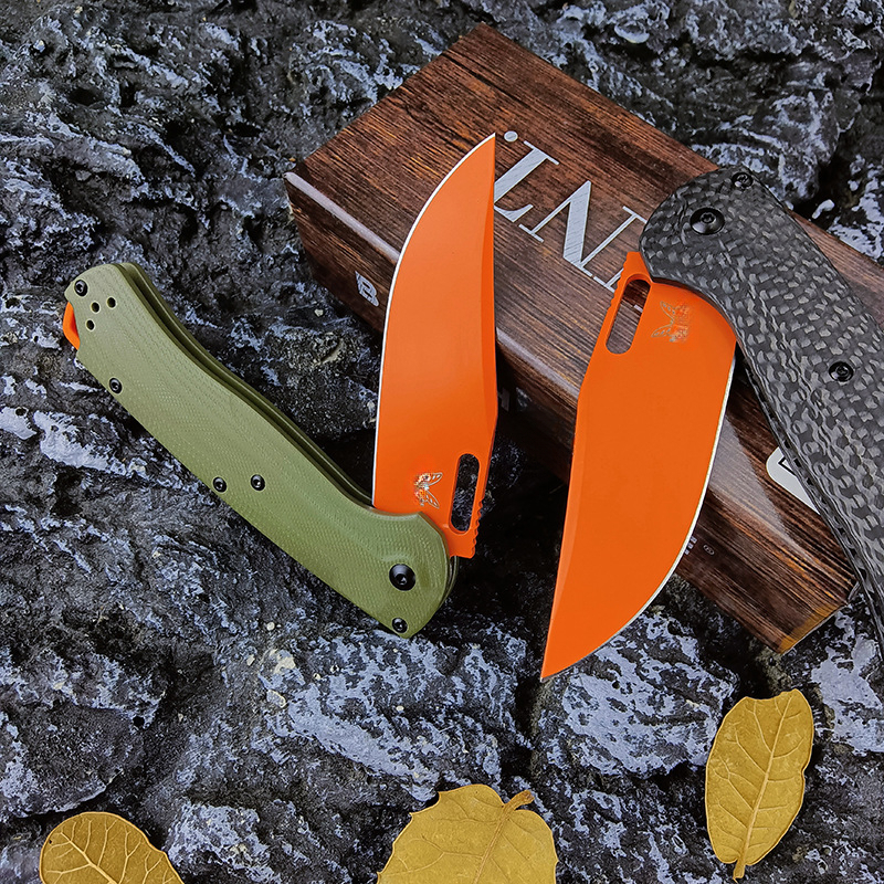 BM 15535 Knife Carbon Fiber Handle Hunting Folding Knife BENCH CPM154 Blade EDC Self Defense Pocket Multiool Knives Gitf for Men