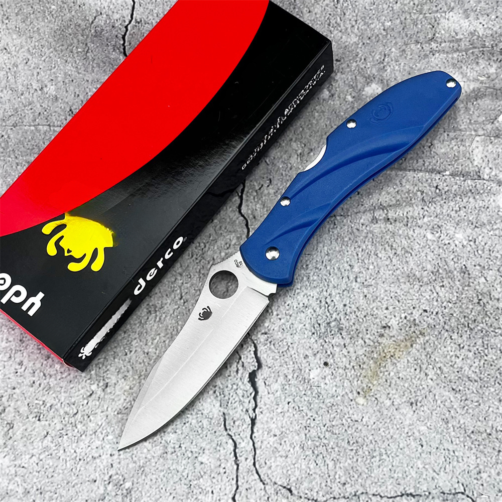 C66 Self Defense EDC Folding Knife D2 Blade Nylon Handle Outdoor Hunting Emergency Use Utility Pocket Tools for Men Women
