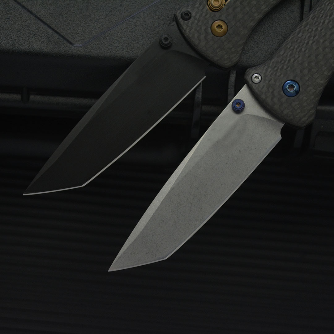 High-Quality Carbon Fiber BM537 Folding Knife with Carbon Fiber Handle, Outdoor Camping Survival Pocket Knife