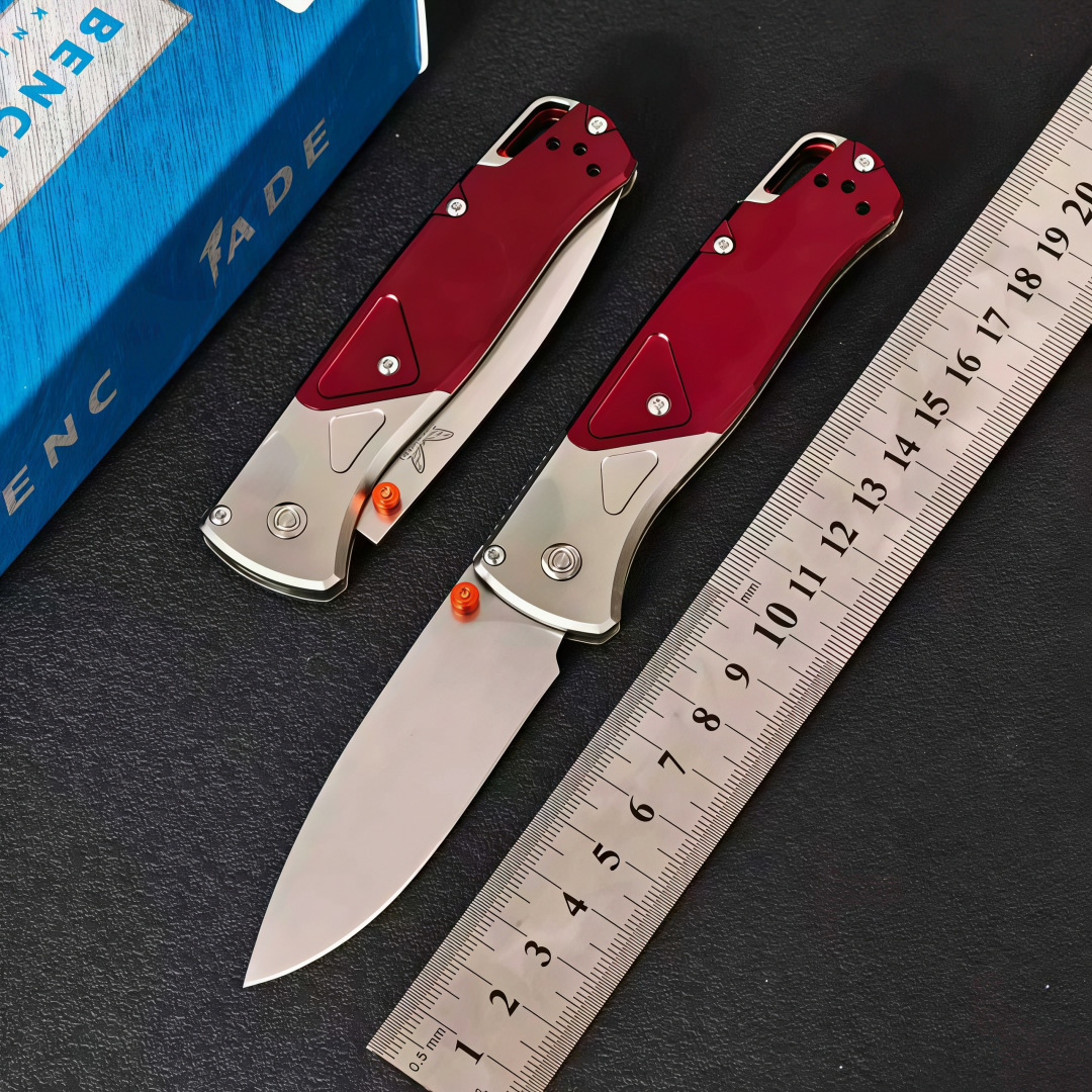 High Quality BM 535-9 Folding Knife Sharp Waist Outdoor Knife Survival Camping Knife D2 Blade Aluminum Handle Aluminum Handle