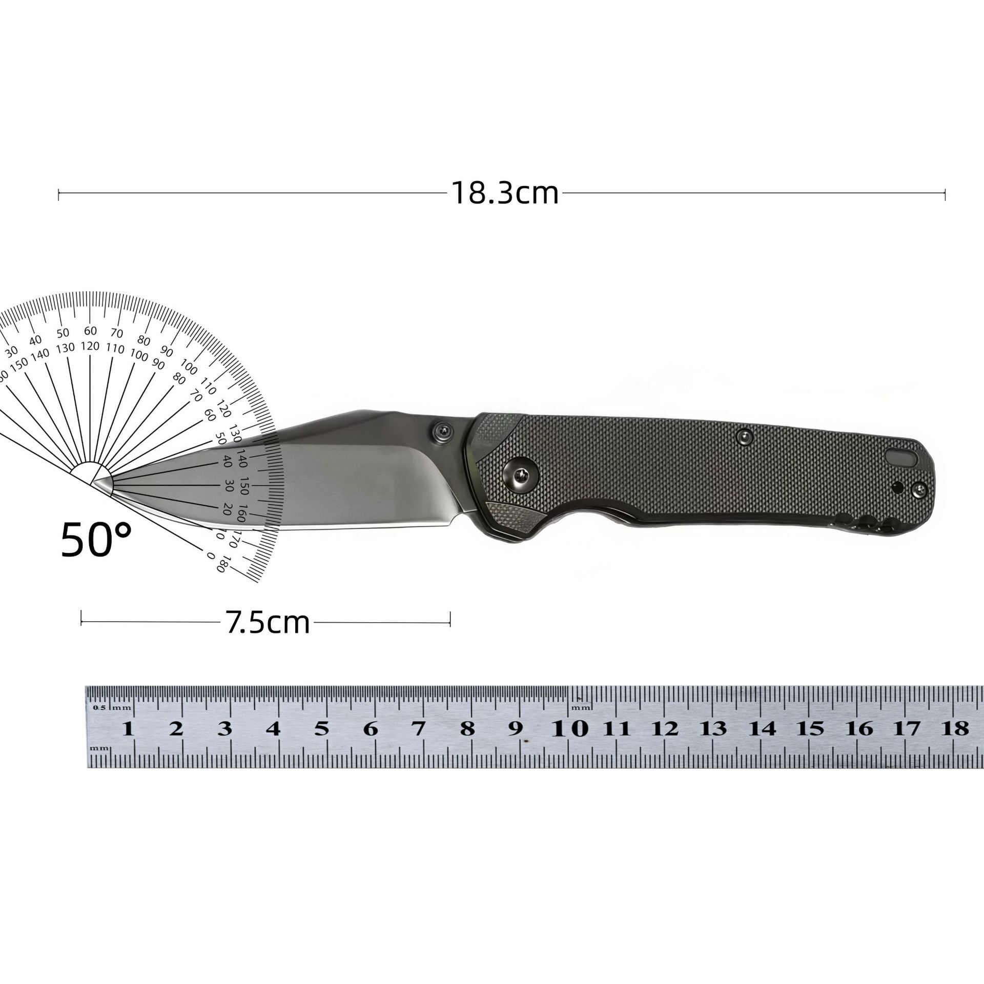 New High Quality 6106 Folding Belt Knife 8Cr13Mov Blade G10 Handle Jungle Hiking Fishing Knife Carrying Outdoor Camping Knife