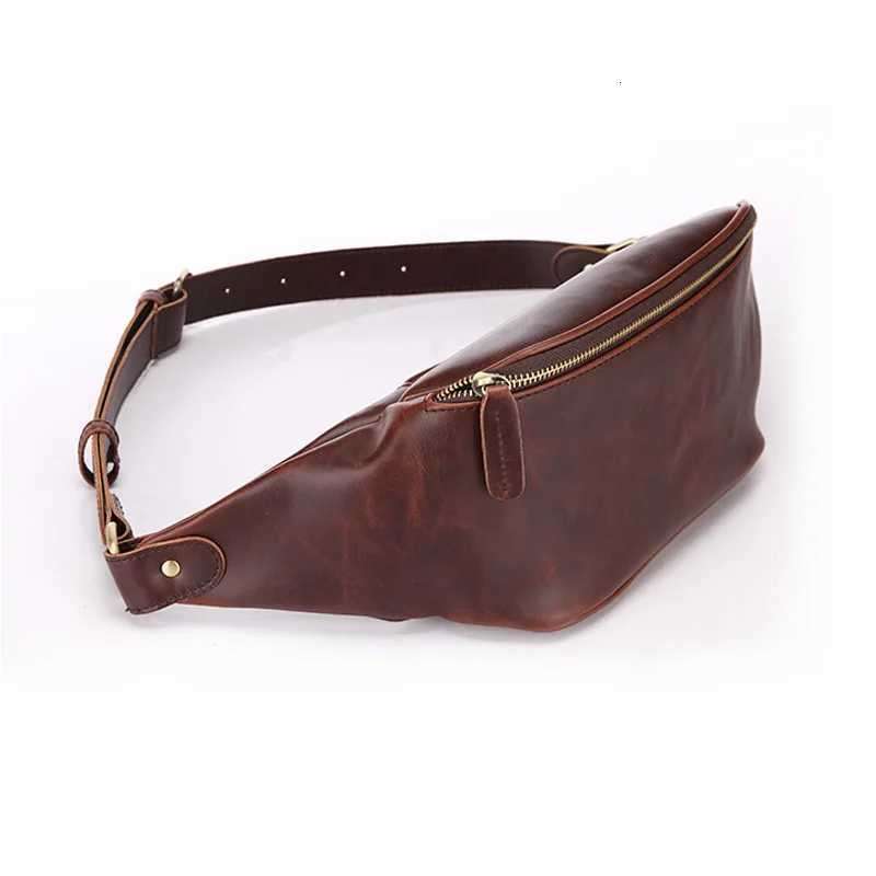 Men Waist Bag PU Leather FAshion Sports Shoulder ChEST Bag Cycling Travel Purse Mens Mobile Phone Waist Bag Zero WalletT260427