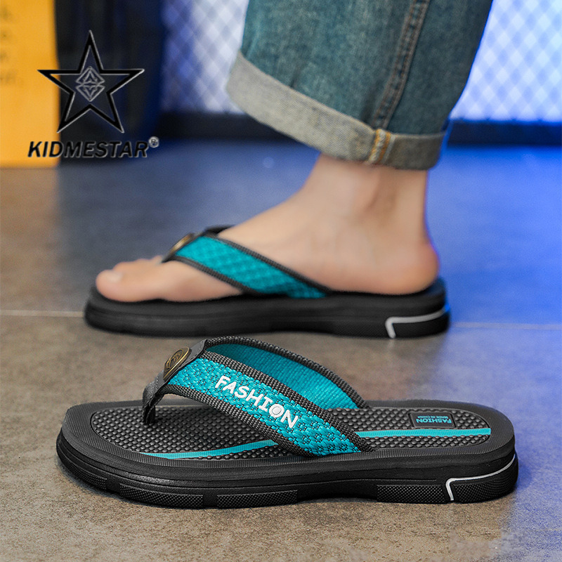 2026 Summer New Design Men's Flat Sandals Cool Breathable Soft Casual Anti-slip Soles High-end Outdoor Beach Slippers Wear-resistant Fashionable